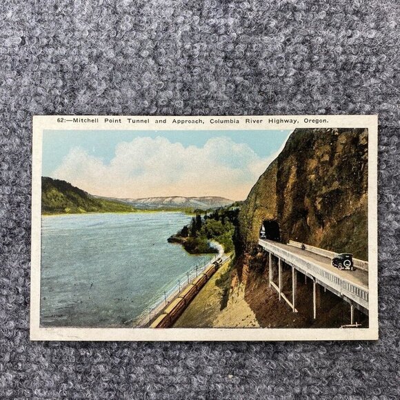 Vintage Oregon Postcard Lot Of 6 Mt Hood Sunken Rose Garden Columbia River Falls - Picture 12 of 16